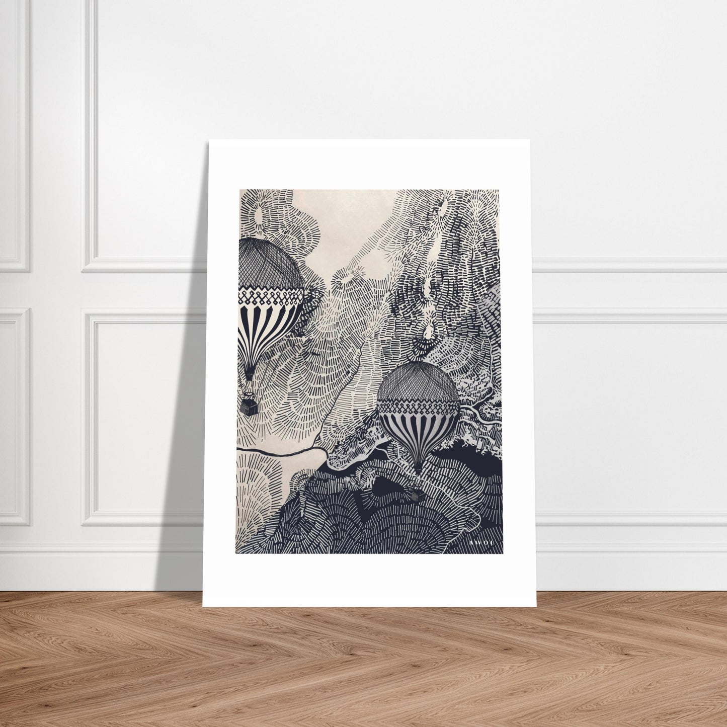 The Dreamer: Hot Air Balloon Adventures In The Sky: Poster Print