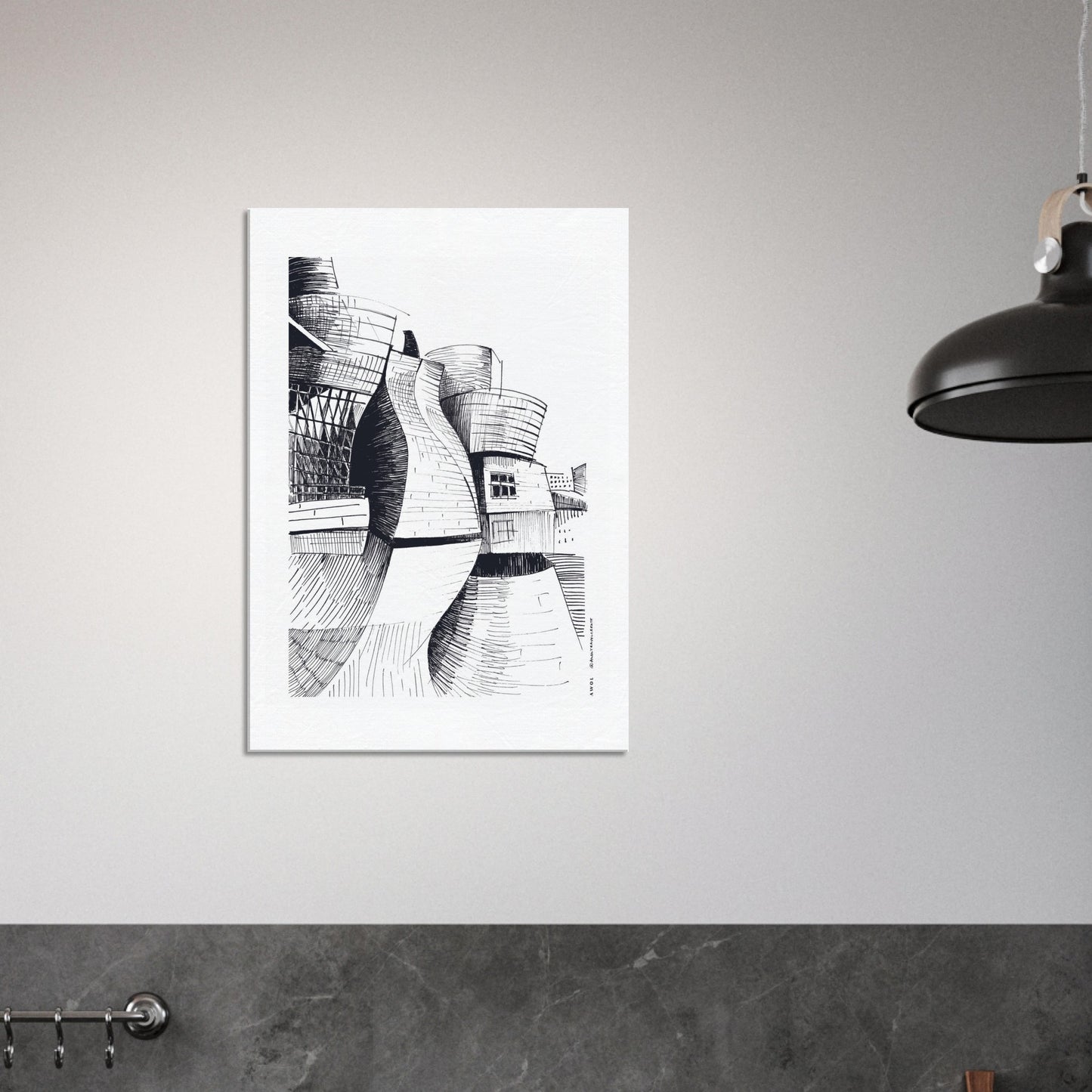 The Guggenheim Bilbao, Modern Architecture Wall Art: Canvas Print