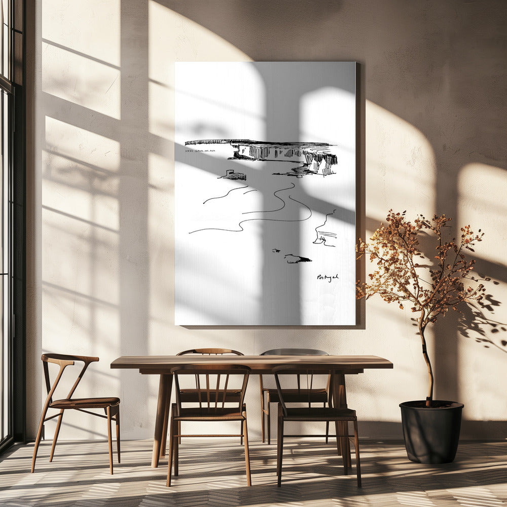 Sagres, Algarve Surf & Sea: Fine Art Wooden Framed Poster