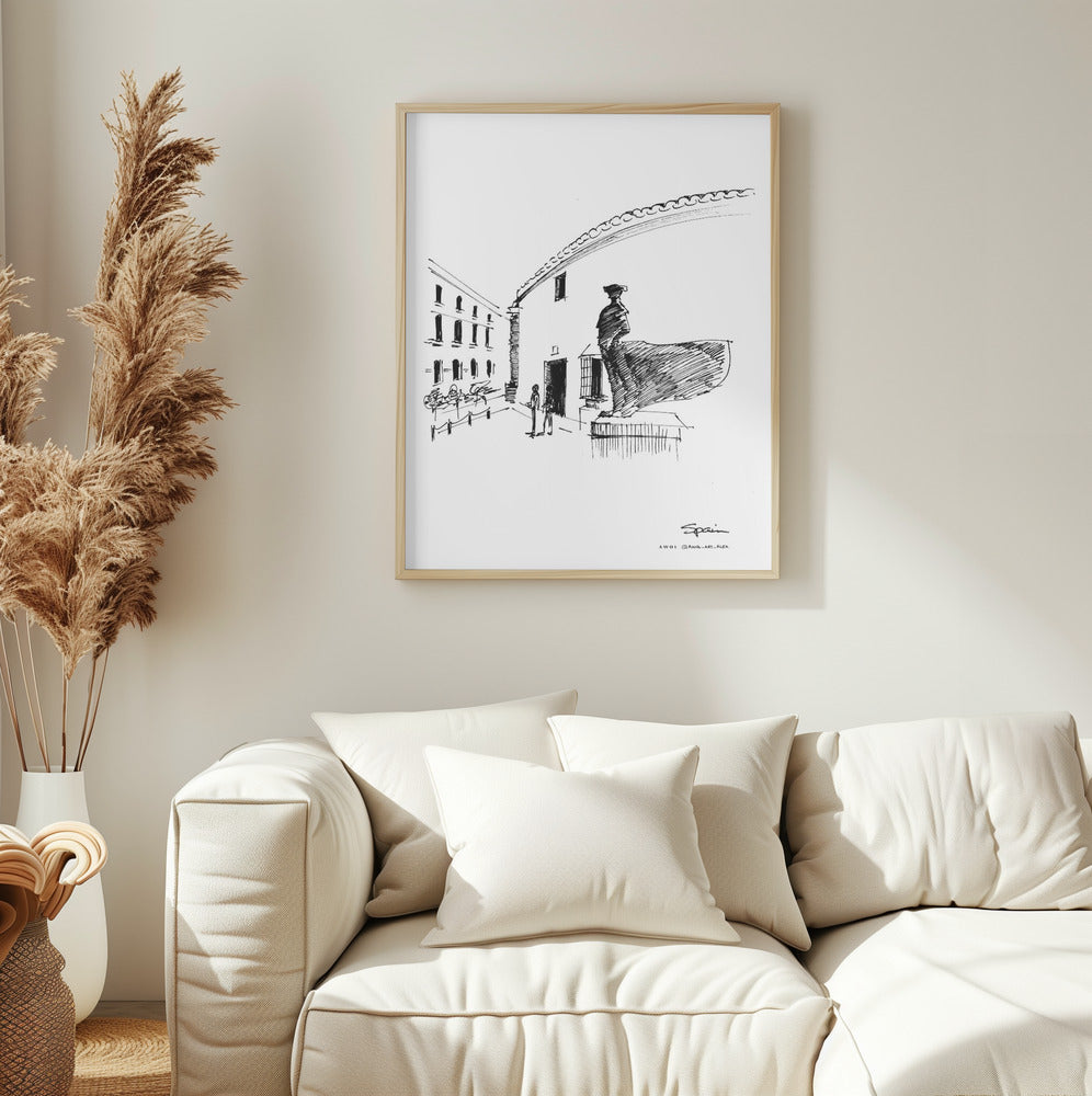 The Spirit of Andalucia, Spain – Ronda Street Style: Fine Art Wooden Framed Poster