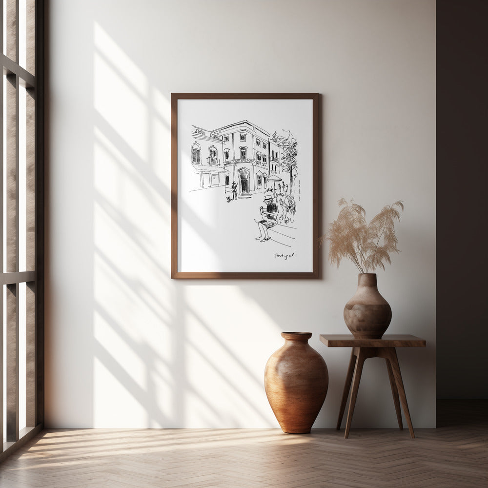 A Lazy Afternoon in Portugal: Framed Fine Art Print