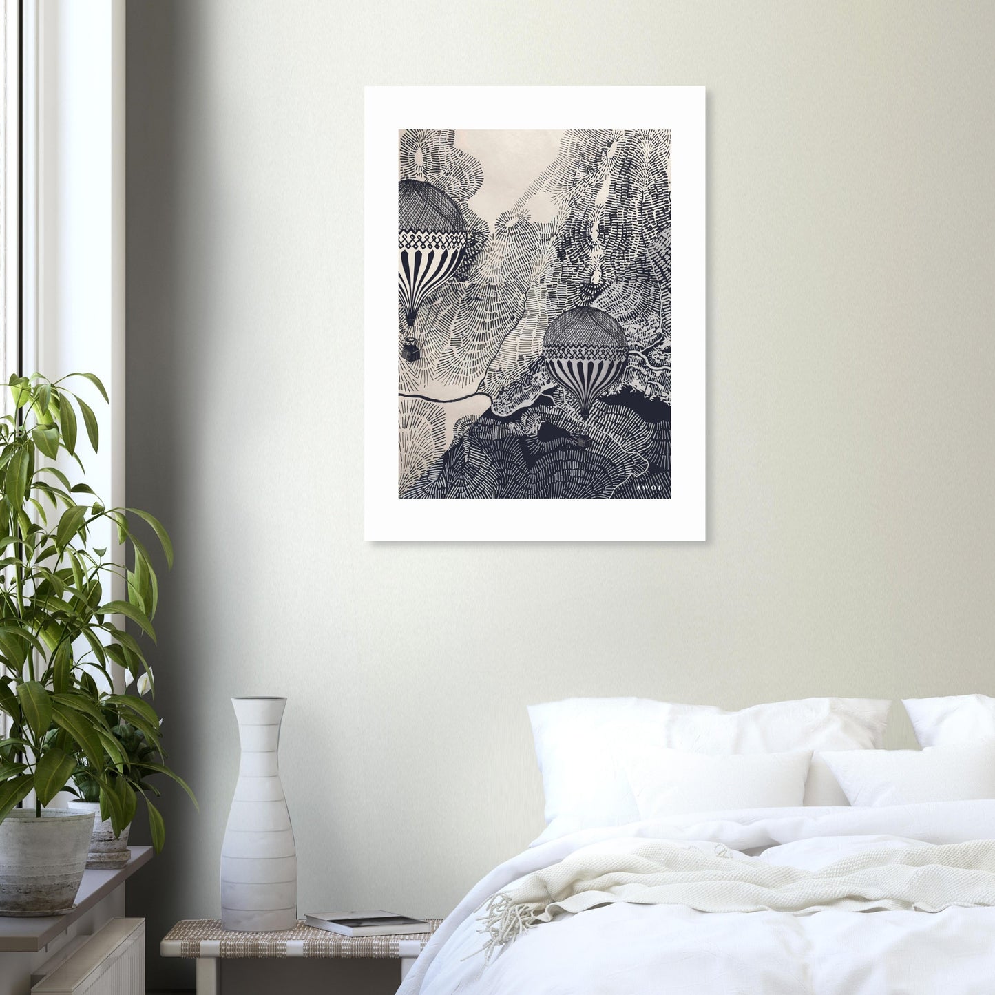 Dreaming Big: Vintage Balloon Adventures In The Sky, Aluminum Art Print