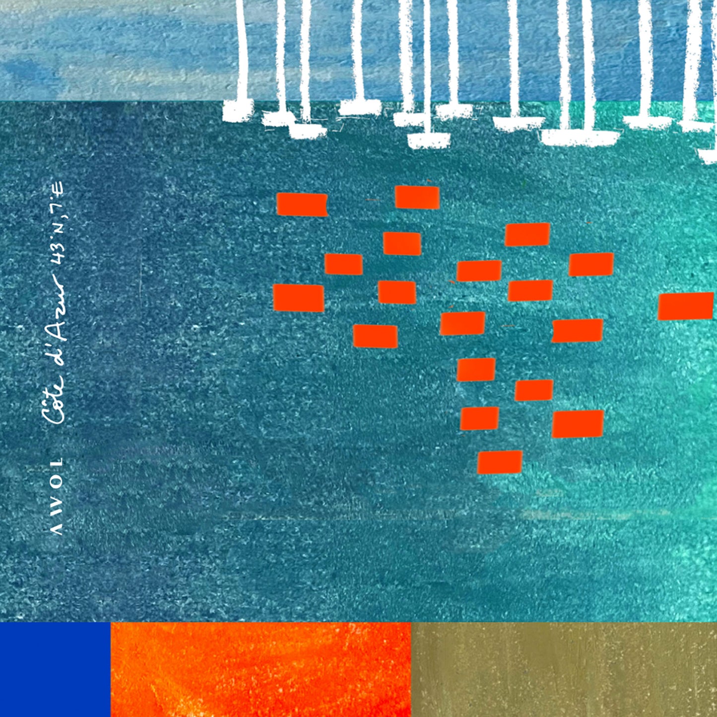 Sunset Wall Poster Print With Sailboats On The Mediterranean: Poster with Hanger