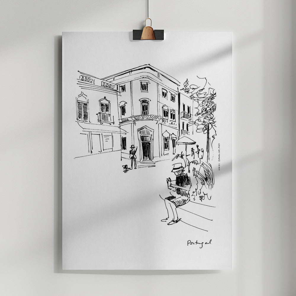 A Lazy Afternoon in Portugal: Fine Art Poster