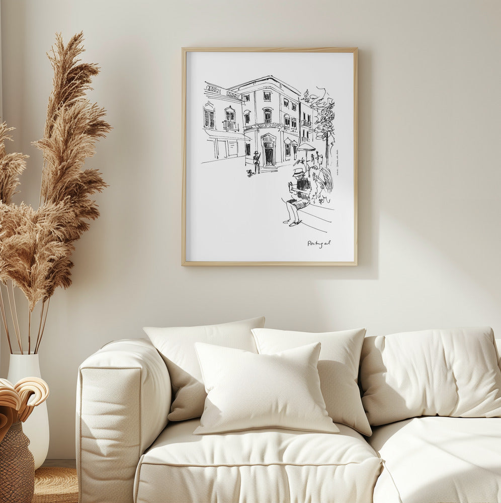 A Lazy Afternoon in Portugal: Framed Fine Art Print