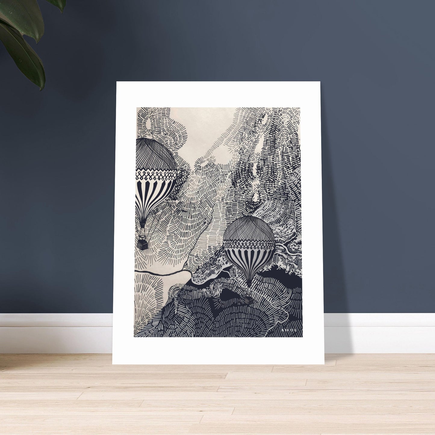 Dreaming Big: Vintage Balloon Adventures In The Sky, Aluminum Art Print