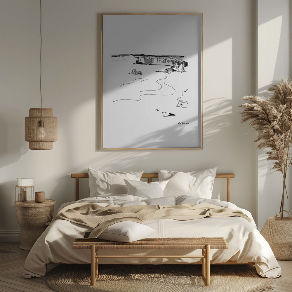 Sagres, Algarve Surf & Sea: Fine Art Wooden Framed Poster