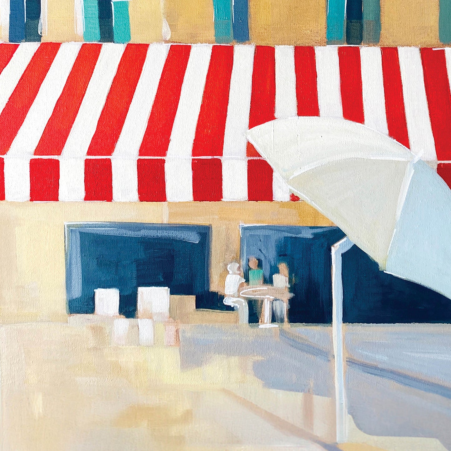 French Riviera Giclée Wall Art Print – Colourful Café Poster, Vieux Nice
