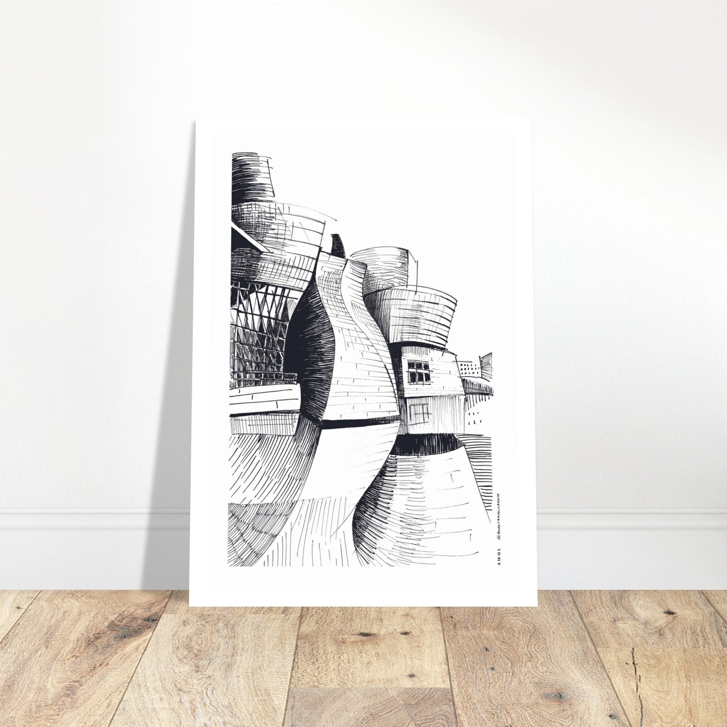 Guggenheim Bilbao, Modern Architecture Masterpiece: Poster Print