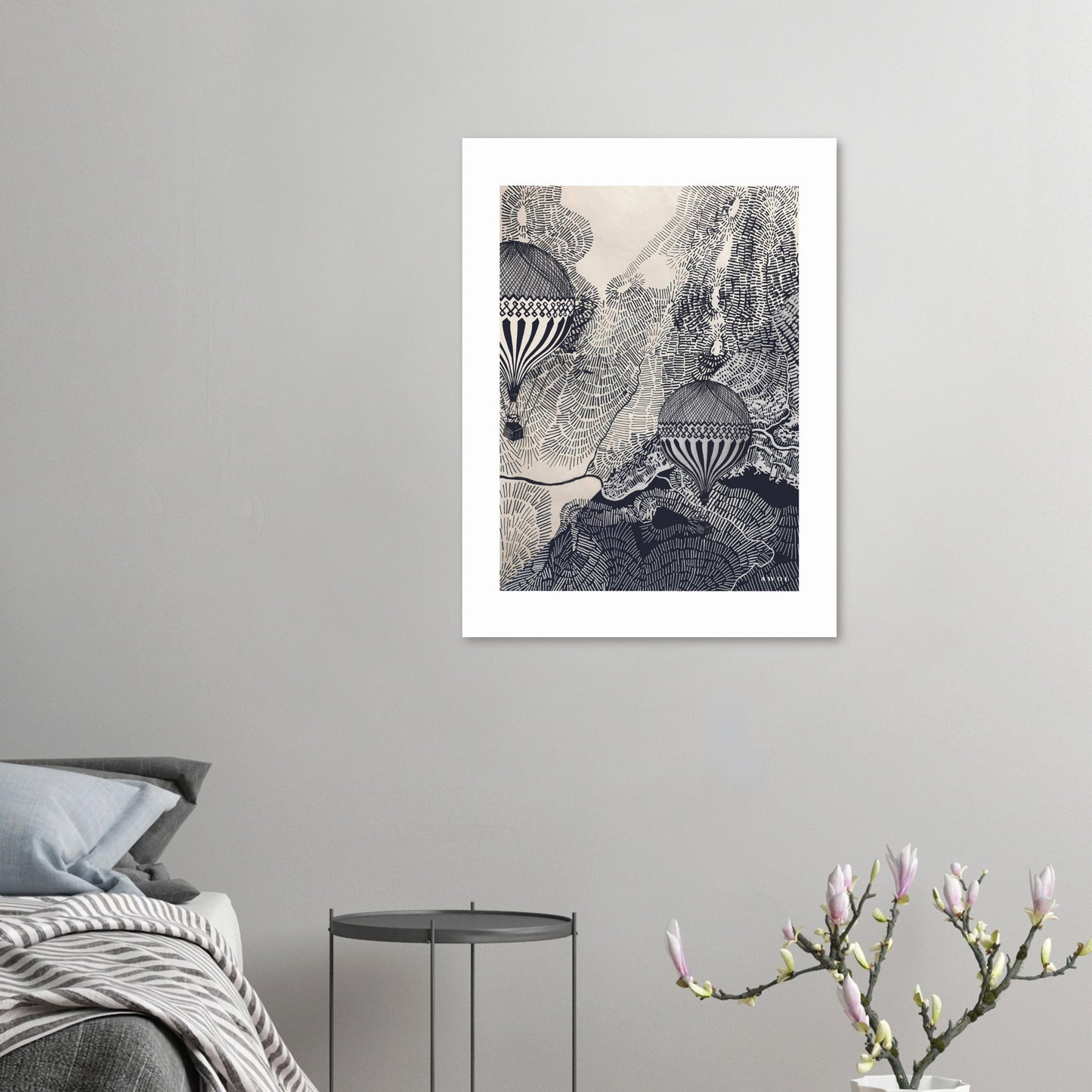 Dreaming Big: Vintage Balloon Adventures In The Sky, Aluminum Art Print