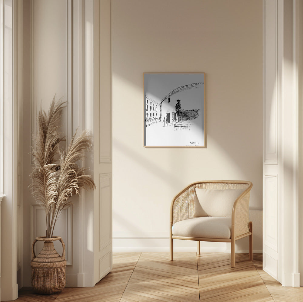 The Spirit of Andalucia, Spain – Ronda Street Style: Fine Art Wooden Framed Poster