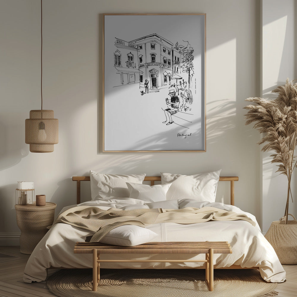 A Lazy Afternoon in Portugal: Framed Fine Art Print