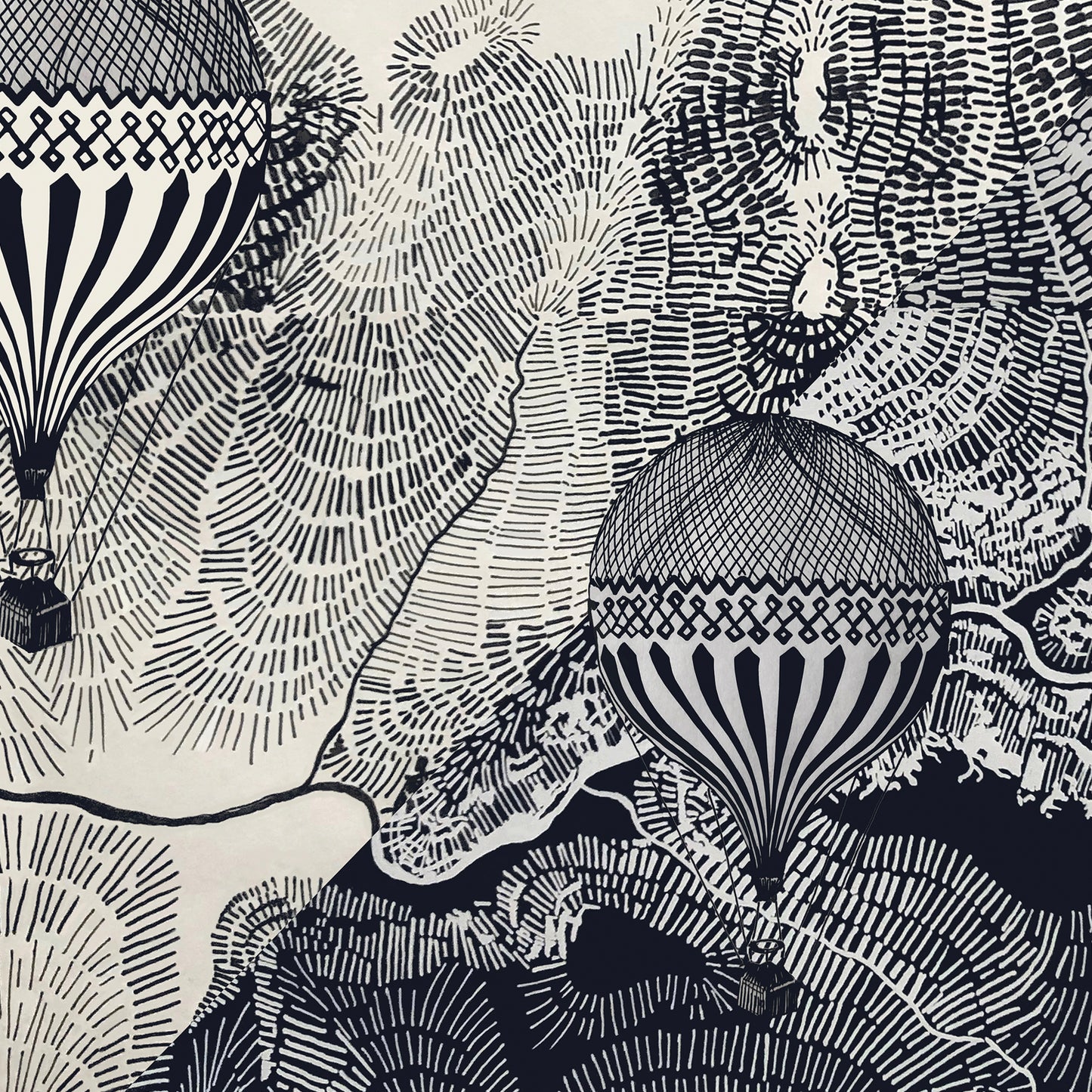 Dream Big Art Print: Vintage Travel In The Sky, Poster With Hanger