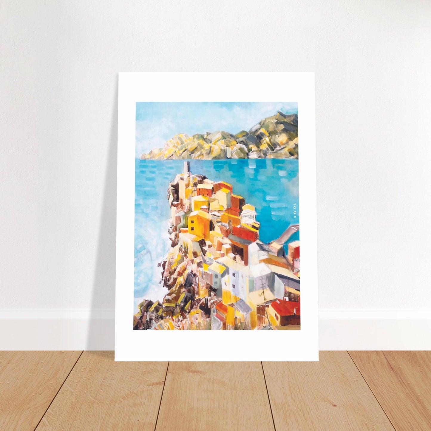 Italy Art Print: Colourful Seaside Towns, Mediterranean Poster Print