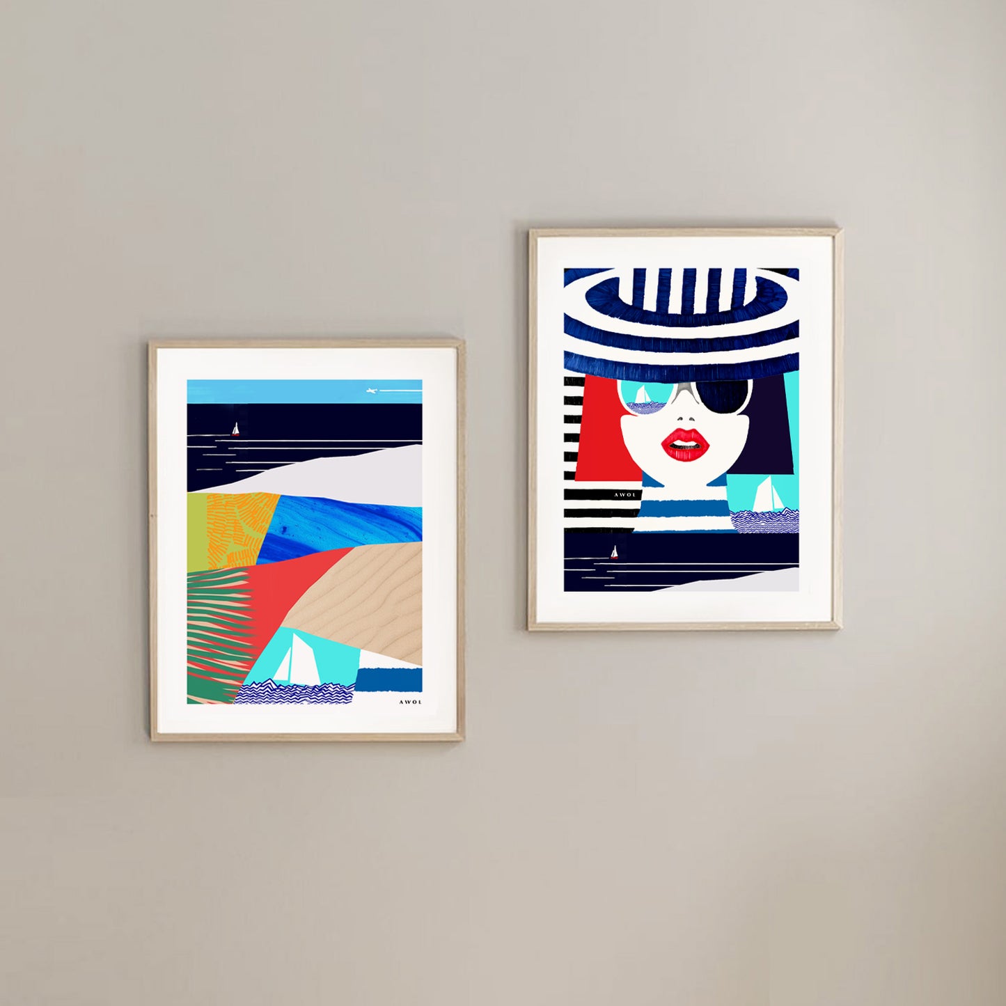 Tropical, Beach Vacation Vibes: Poster Print