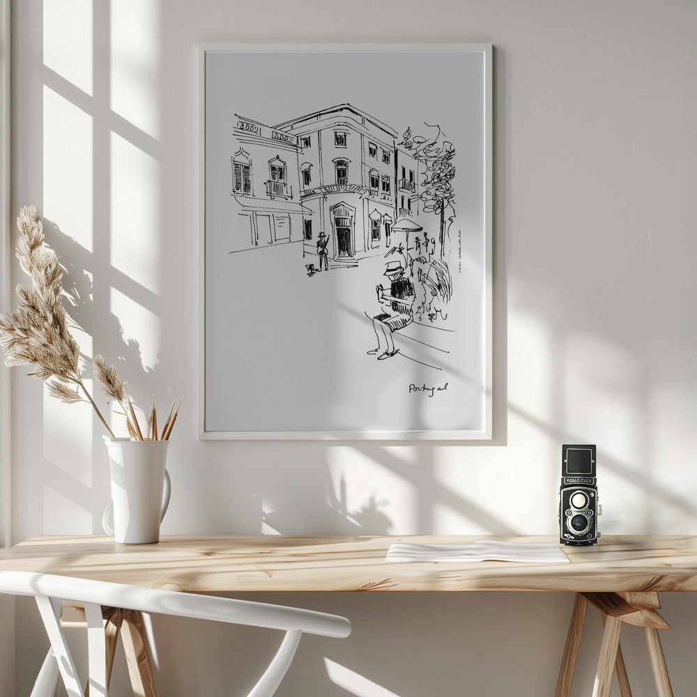 A Lazy Afternoon in Portugal: Framed Fine Art Print