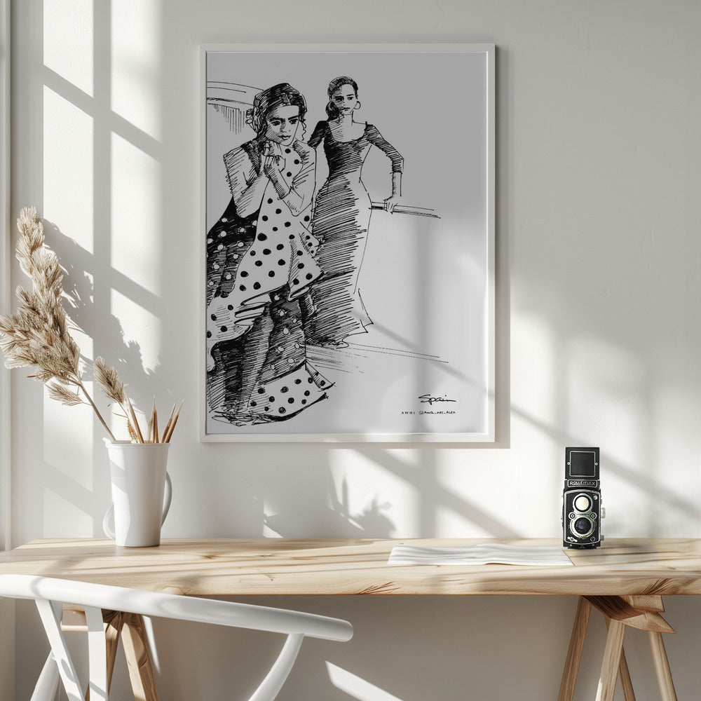 Flamenco Dancers, Andalucia, Spain: Fine Art Poster