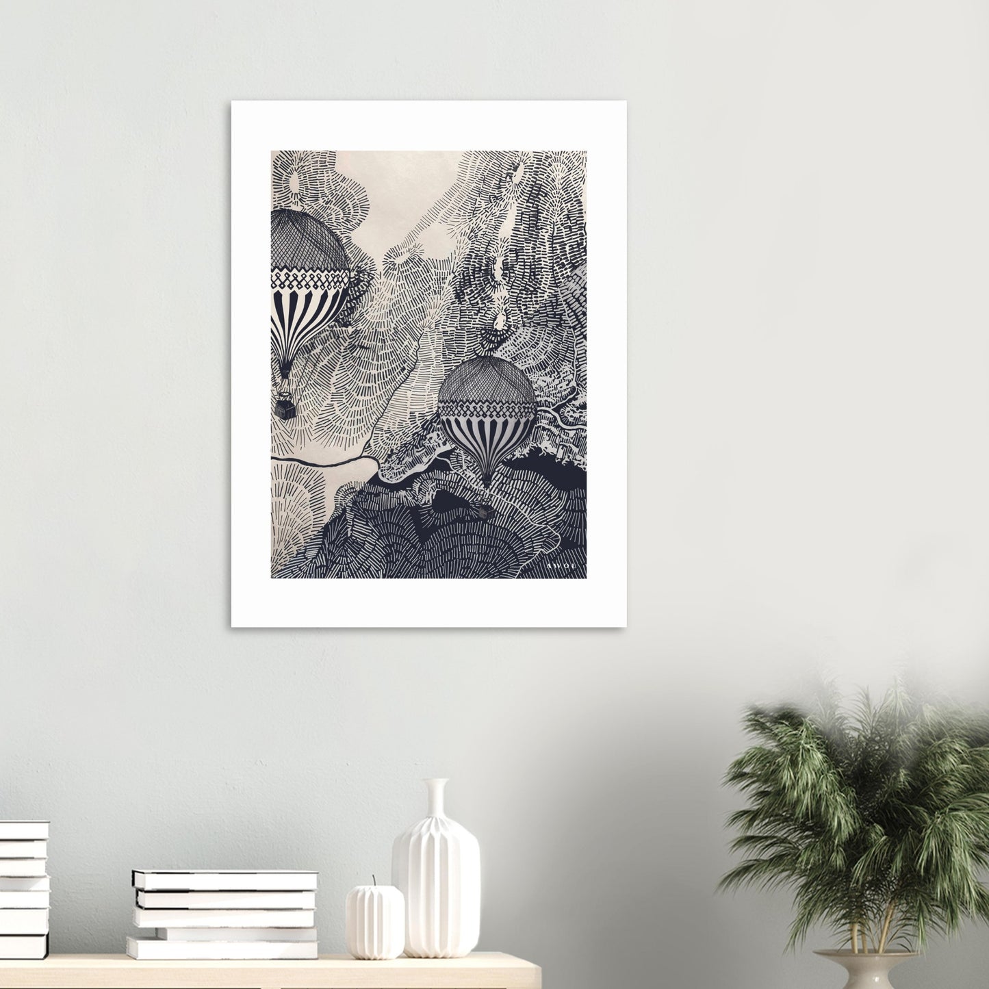 Dreaming Big: Vintage Balloon Adventures In The Sky, Aluminum Art Print