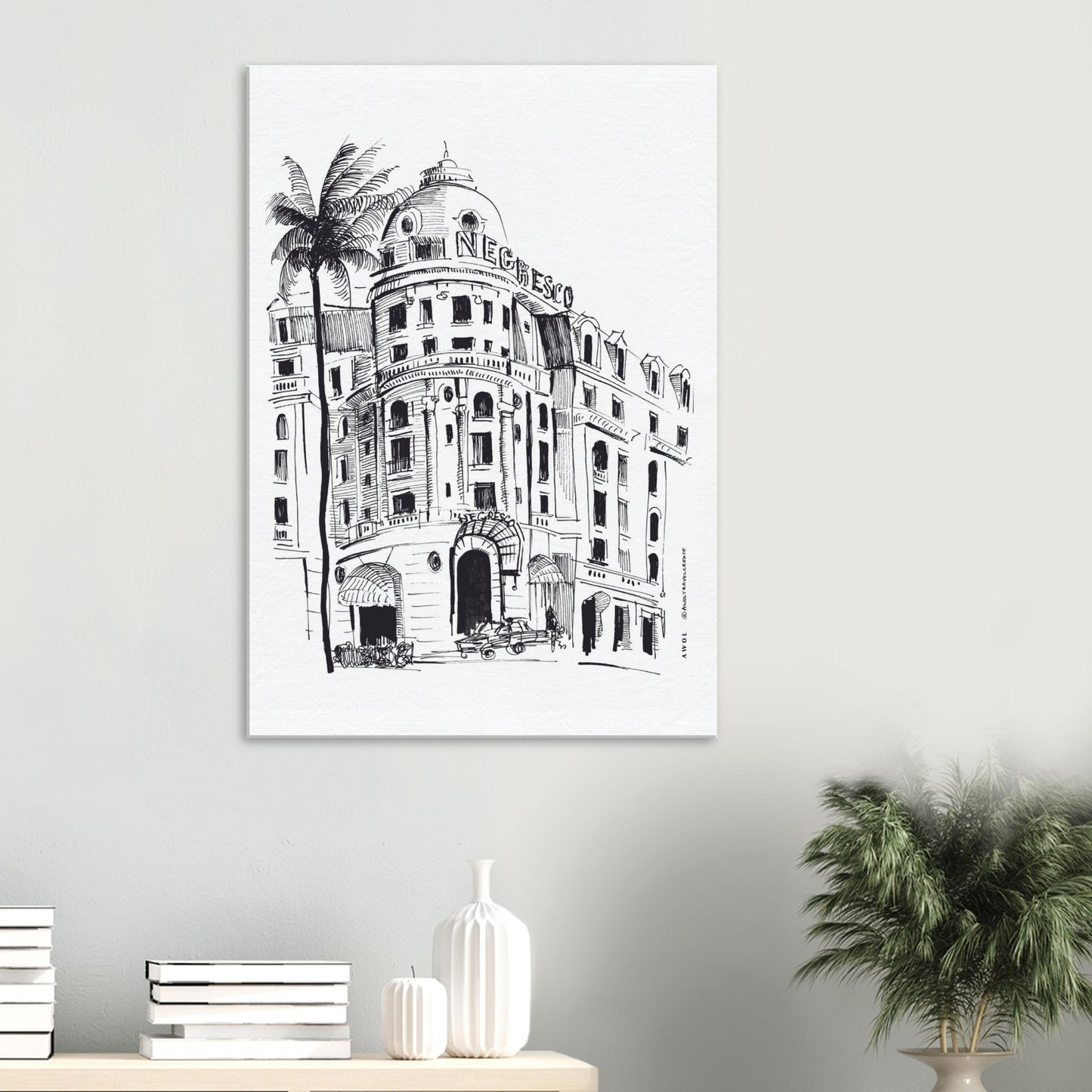 Elegant Architecture Of France, Art On Canvas Print