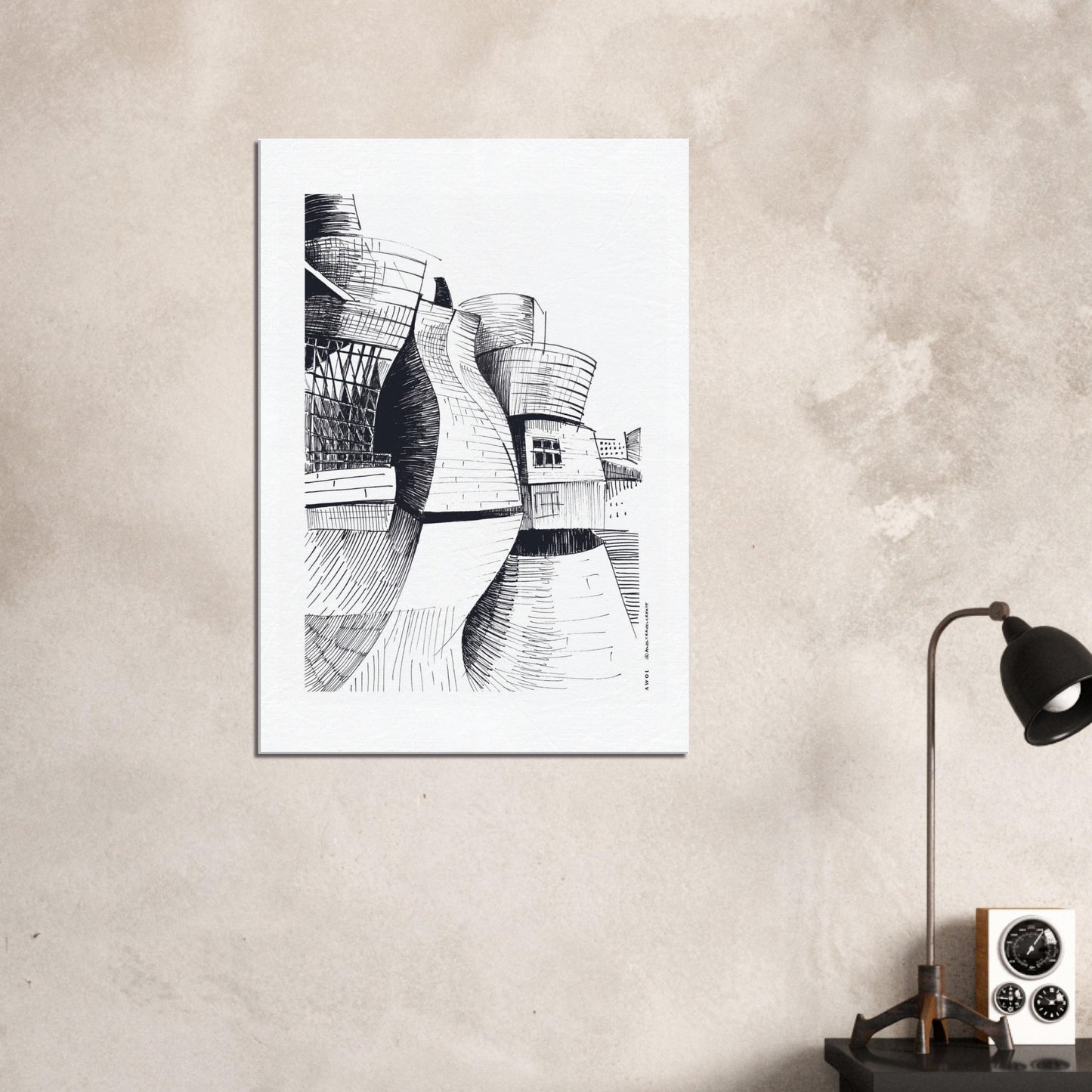 The Guggenheim Bilbao, Modern Architecture Wall Art: Canvas Print