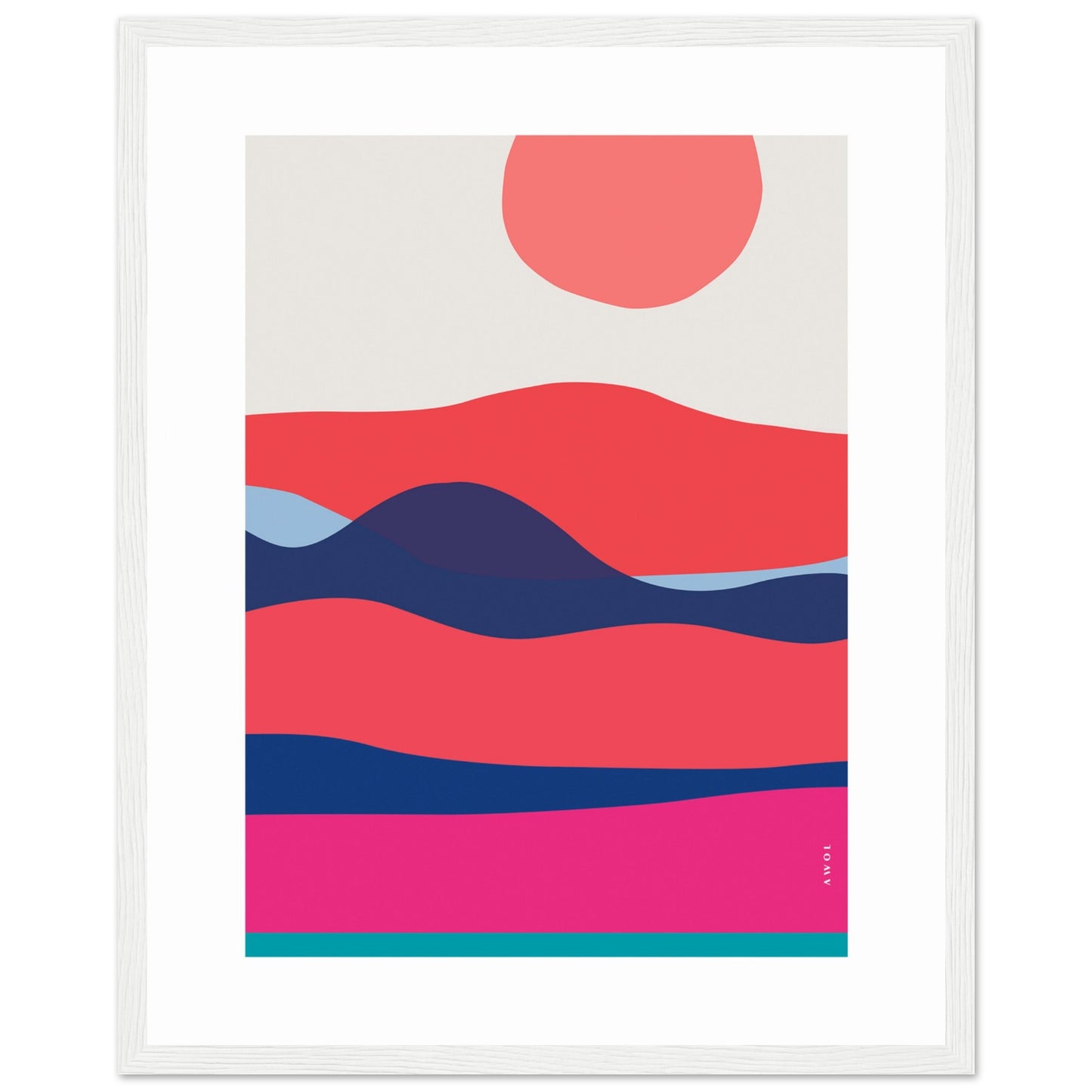 Minimalist Ocean Wall Art: Sunrises And Sunsets Framed Art Print