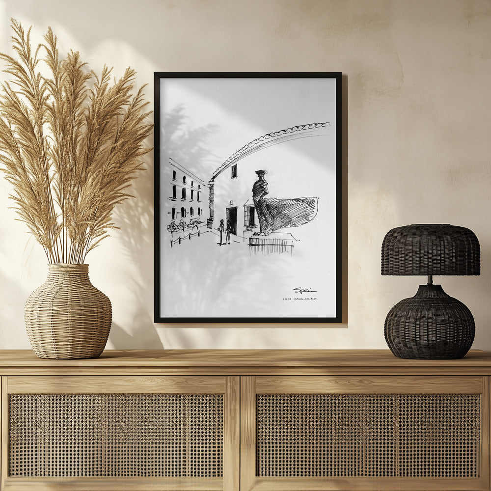 The Spirit of Andalucia, Spain – Ronda Street Style: Fine Art Wooden Framed Poster