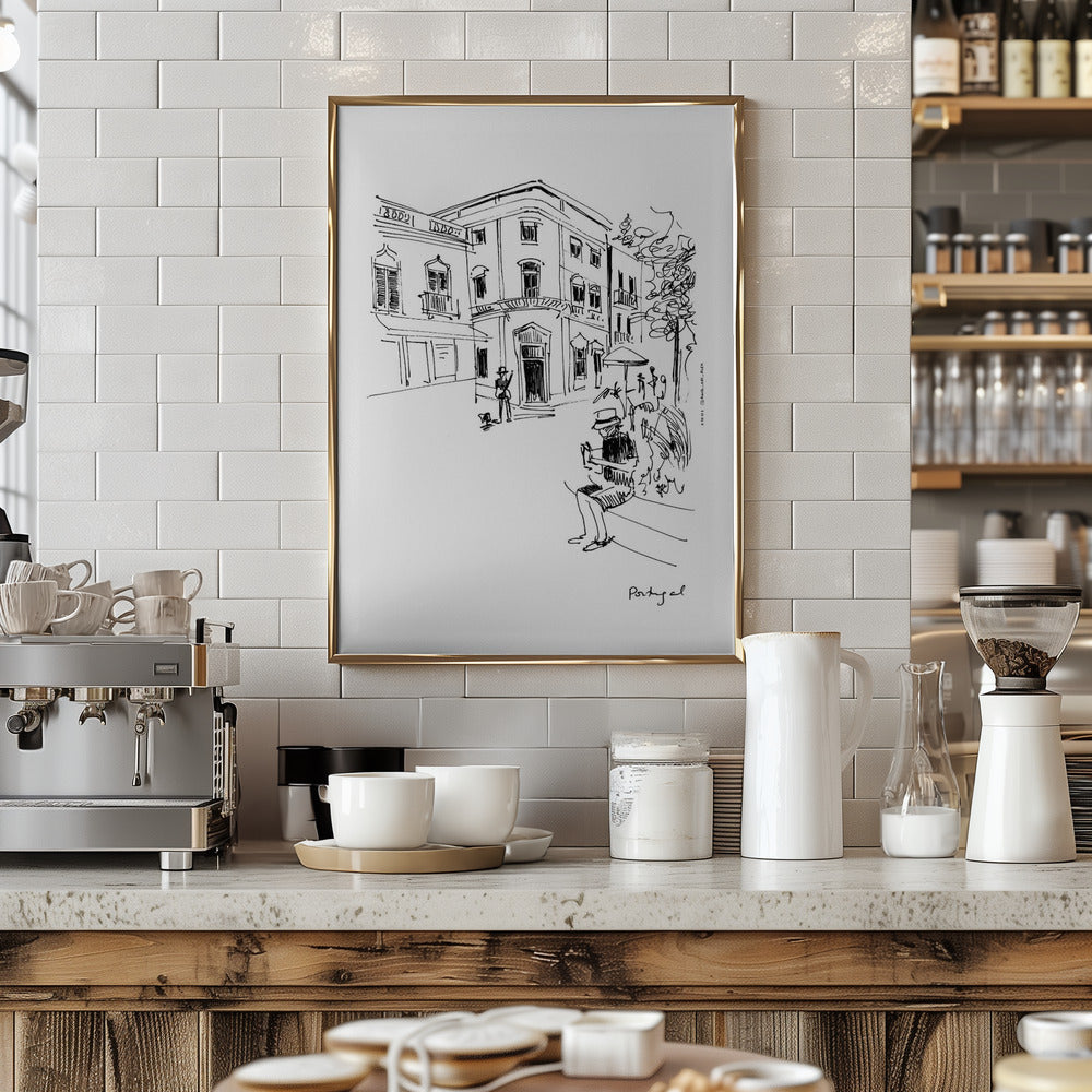 A Lazy Afternoon in Portugal: Fine Art Poster