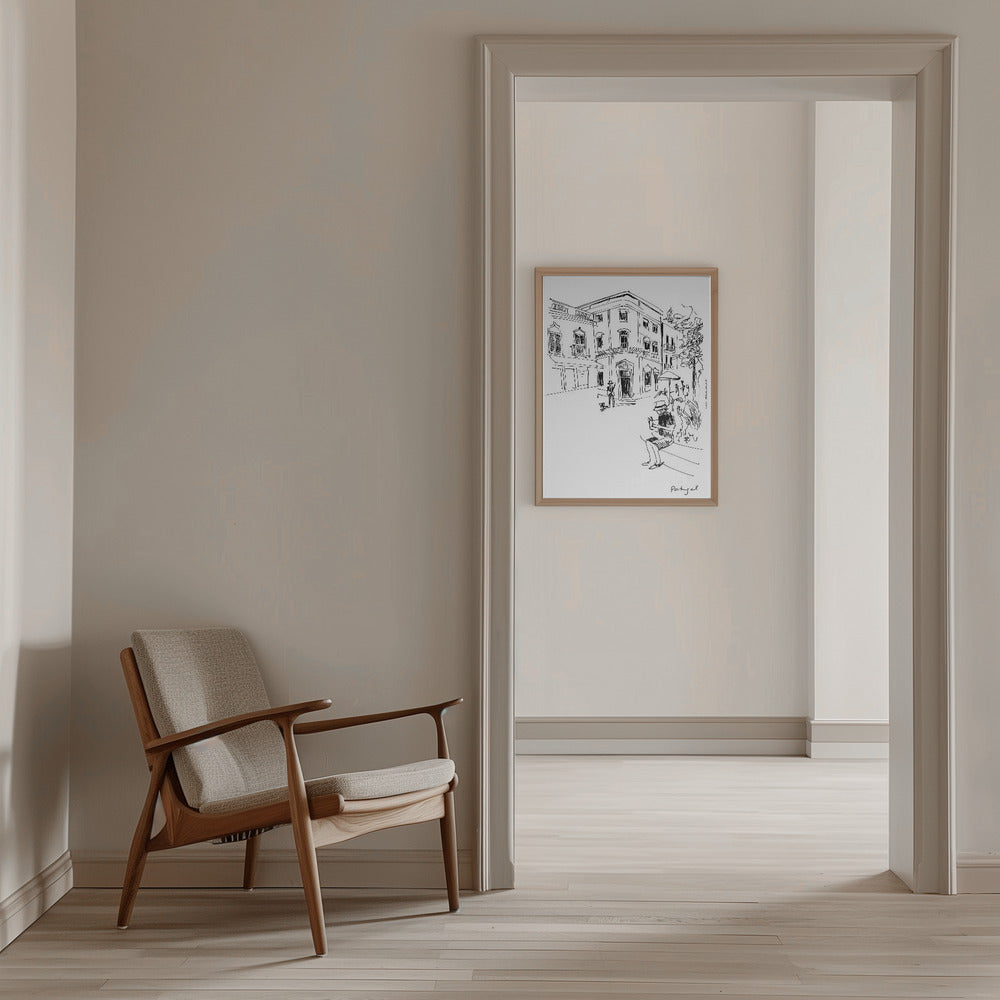 A Lazy Afternoon in Portugal: Framed Fine Art Print