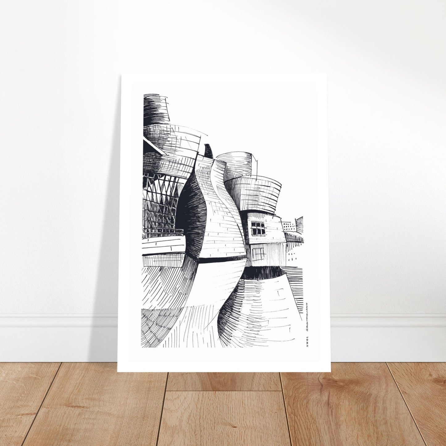 Guggenheim Bilbao, Modern Architecture Masterpiece: Poster Print