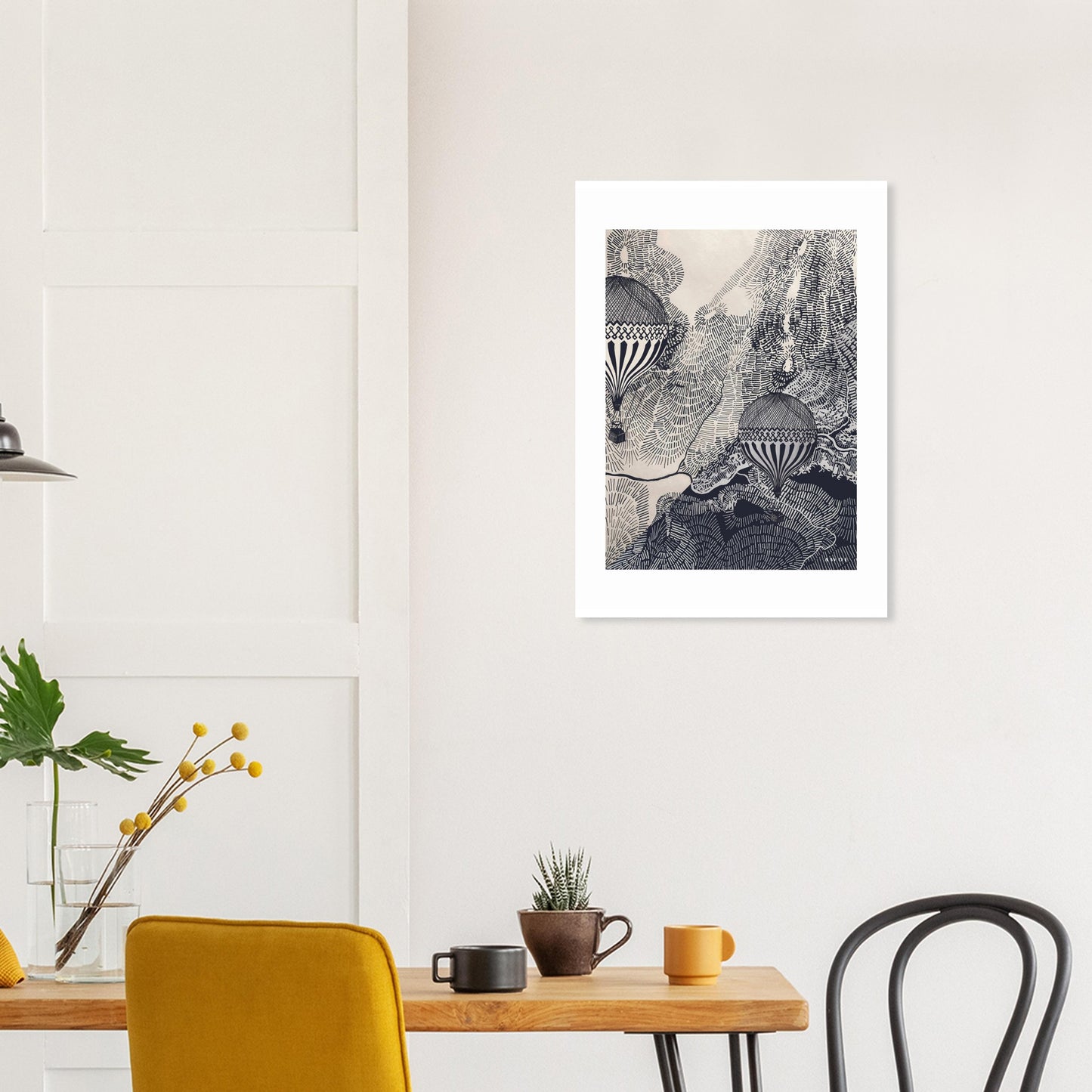 The Dreamer: Hot Air Balloon Adventures In The Sky: Poster Print