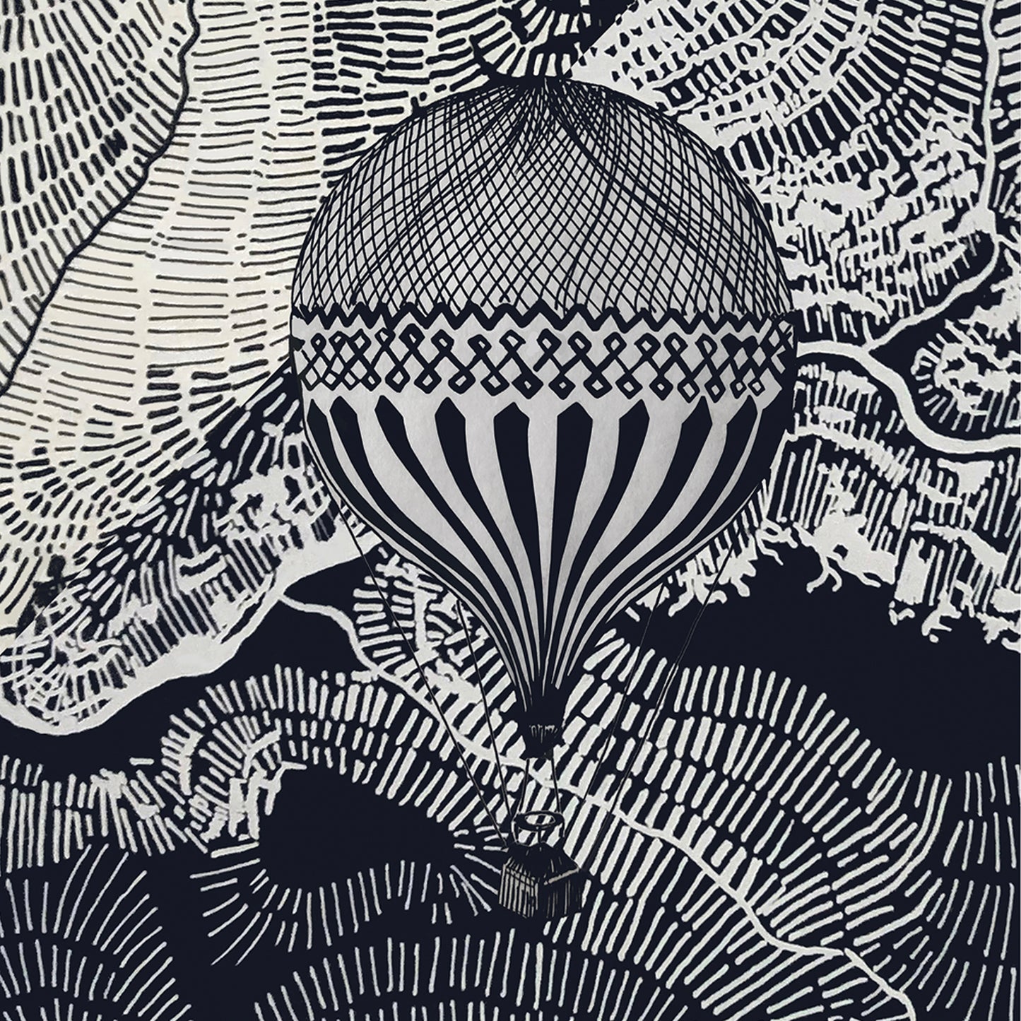 The Dreamer: Hot Air Balloon Adventures In The Sky: Poster Print