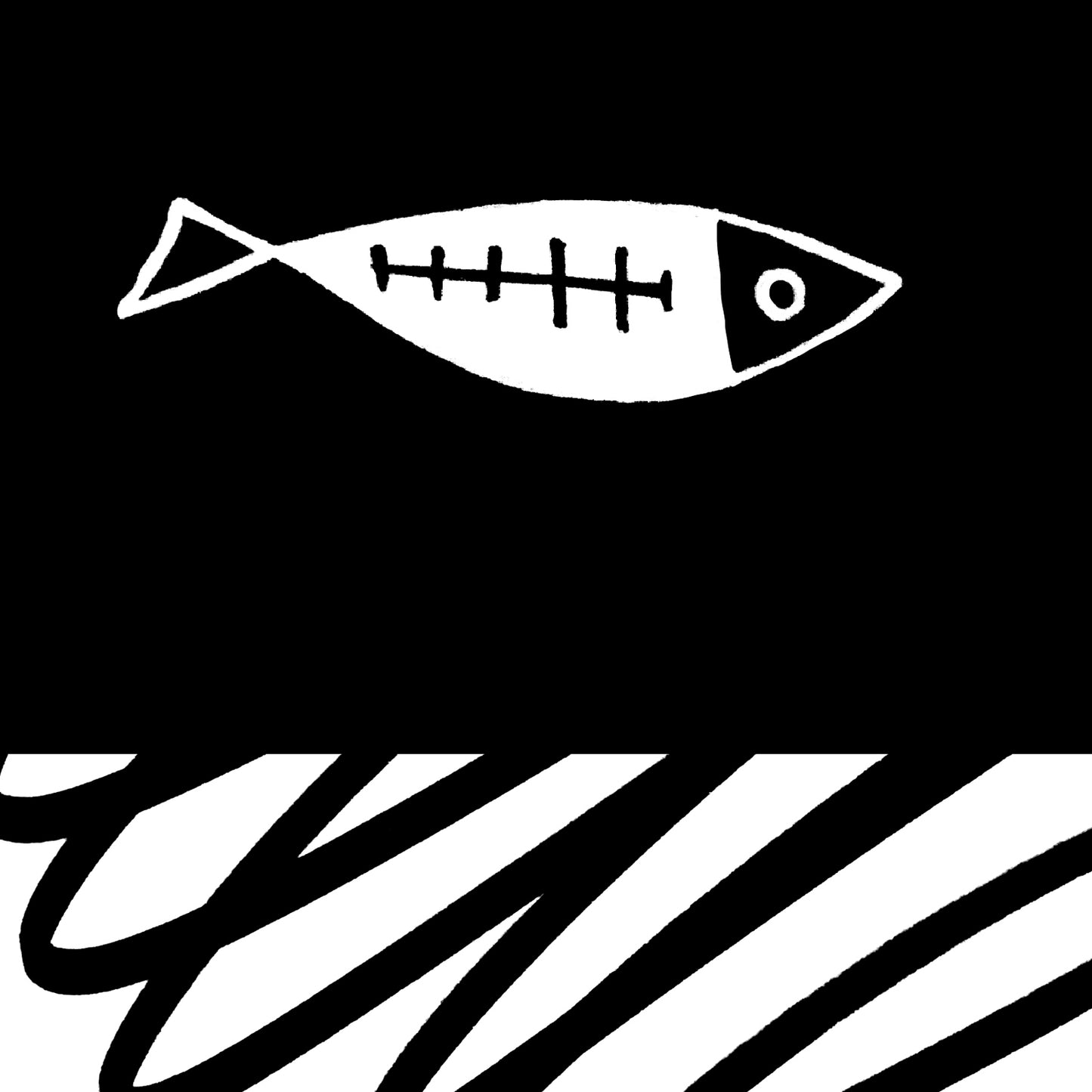 Minimalist Wall Decor, Scandinavian Wall Art With Fish: Framed Art Print