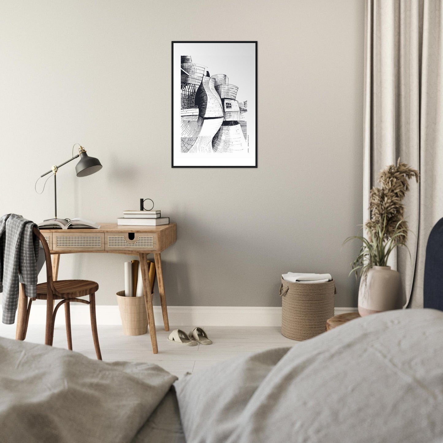 The Guggenheim Bilbao, Modern Architecture Masterpiece: Framed Art Print