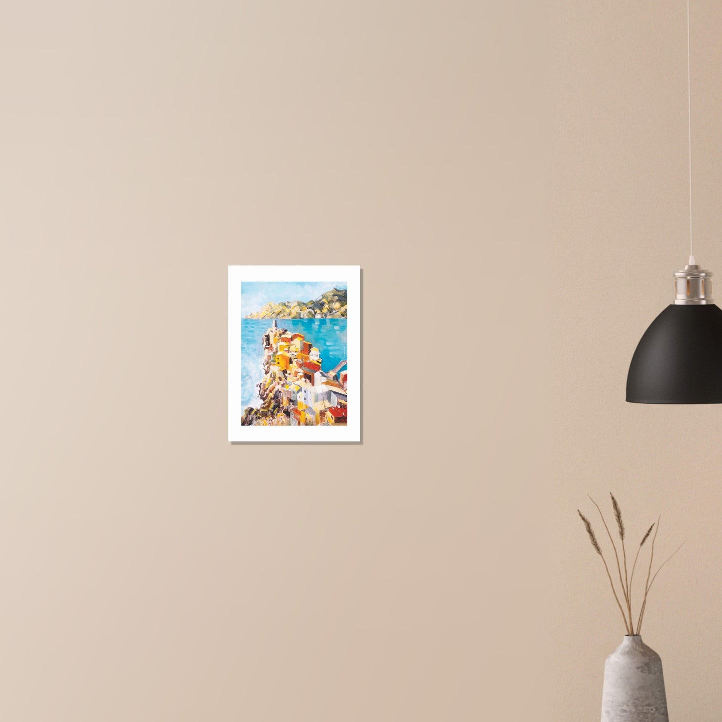Italy Landscape Art Print: Mediterranean Wall Art, Aluminum Print