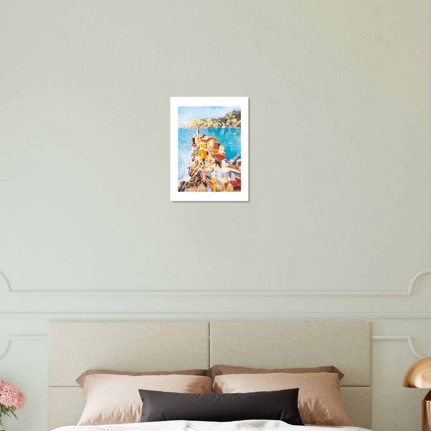 Italy Landscape Art Print: Mediterranean Wall Art, Aluminum Print