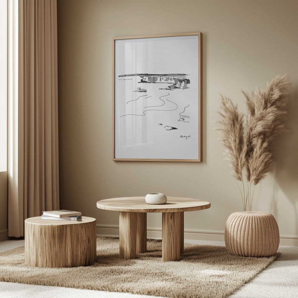 Sagres, Algarve Surf & Sea: Fine Art Wooden Framed Poster