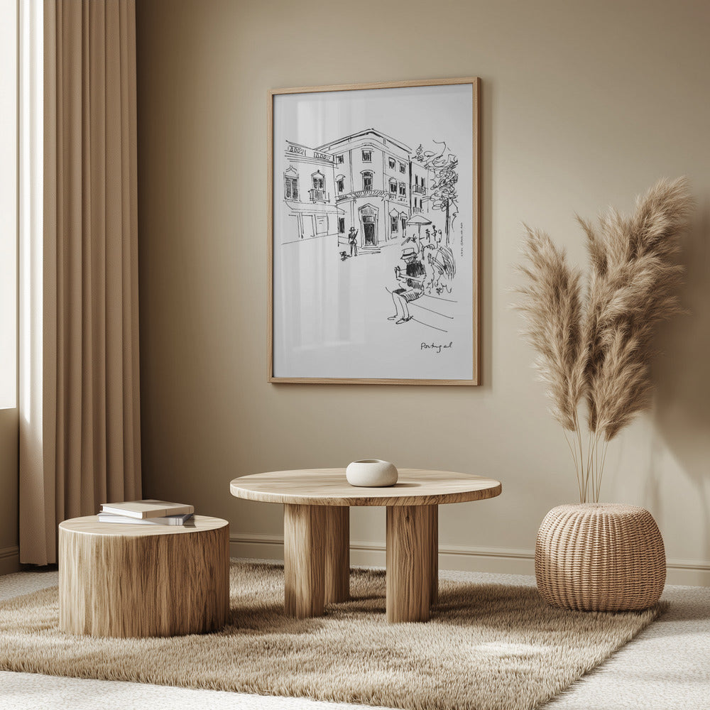 A Lazy Afternoon in Portugal: Framed Fine Art Print