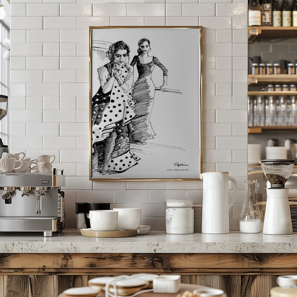 Flamenco Dancers, Andalucia, Spain: Fine Art Poster