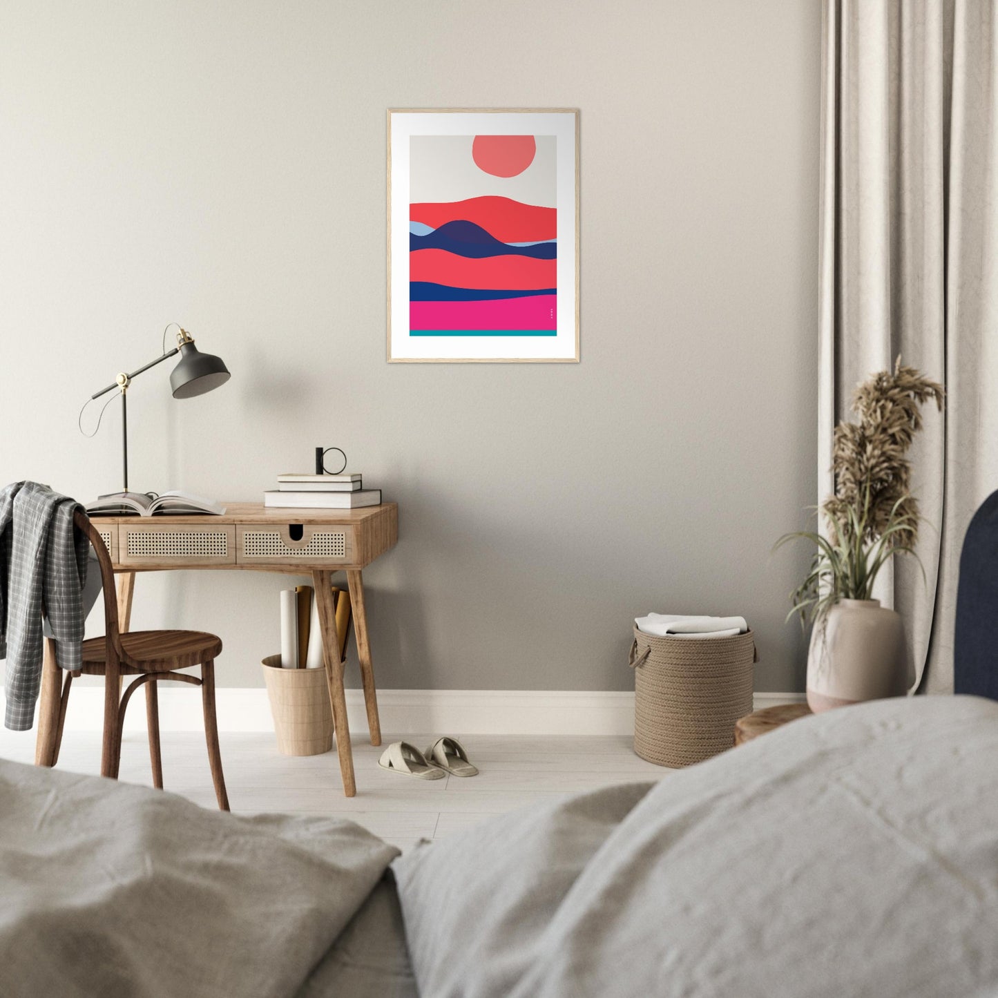 Minimalist Ocean Wall Art: Sunrises And Sunsets Framed Art Print