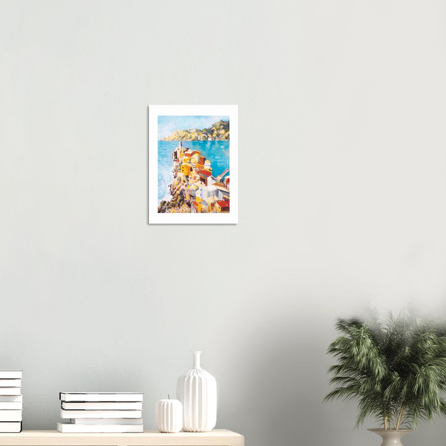 Italy Landscape Art Print: Mediterranean Wall Art, Aluminum Print