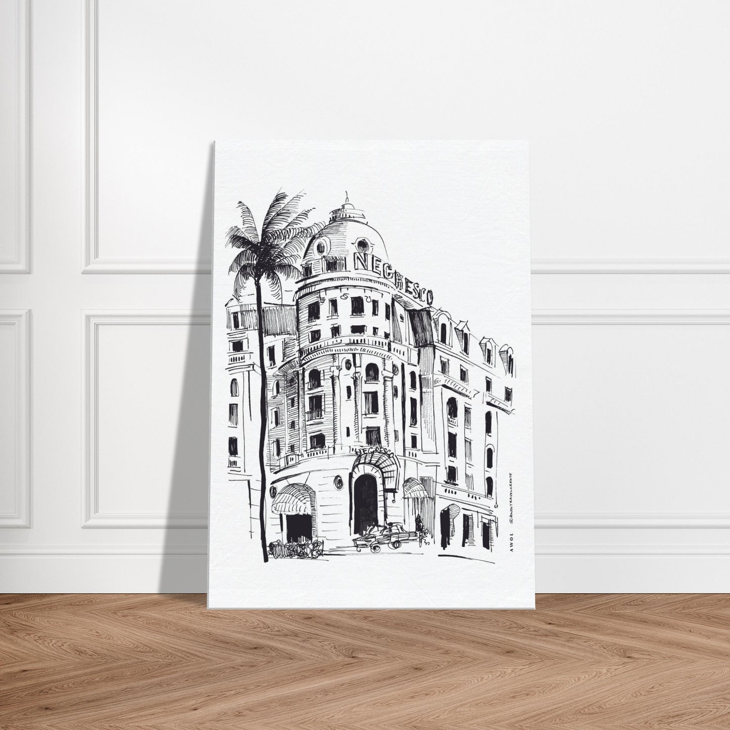 Elegant Architecture Of France, Art On Canvas Print