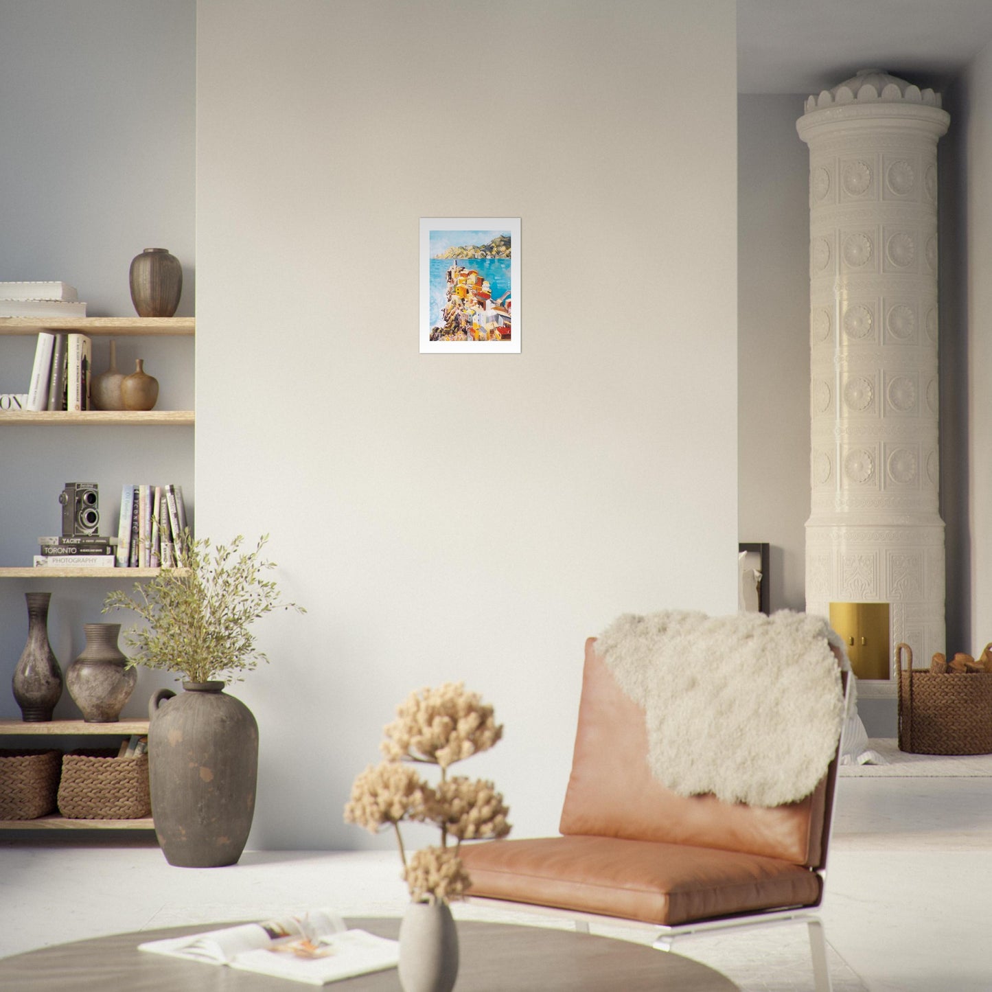 Italy Landscape Art Print: Mediterranean Wall Art, Aluminum Print