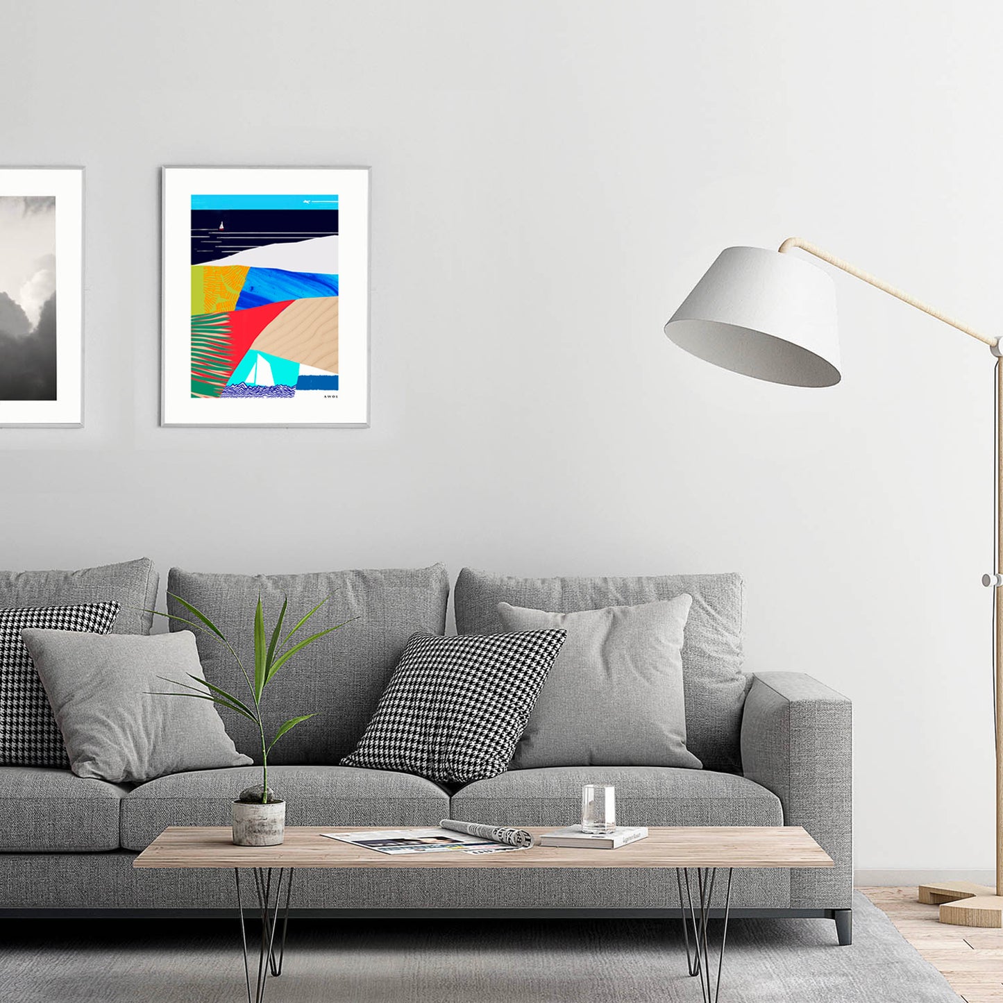 Tropical, Beach Vacation Vibes: Poster Print