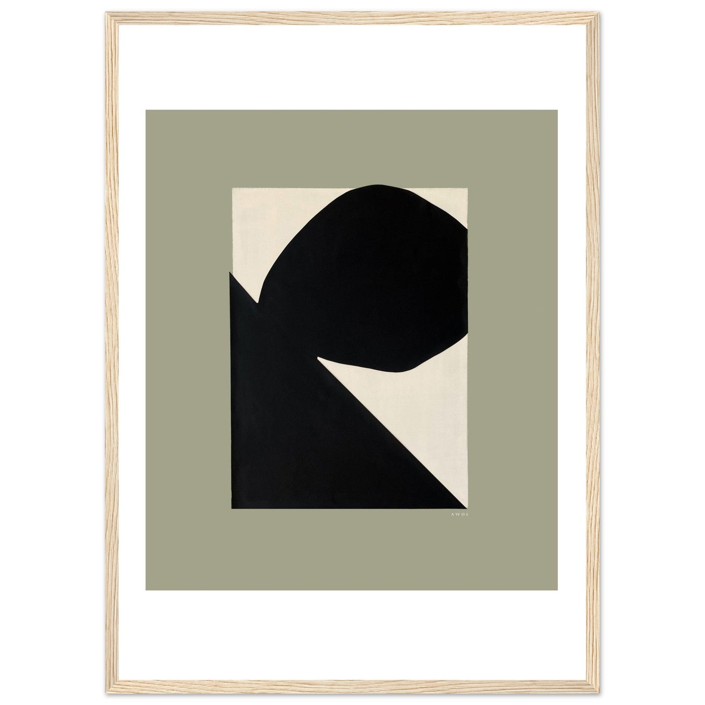 Abstract Cliff With Rock: Abstract Landscape , Framed Art Print - Creations Awol