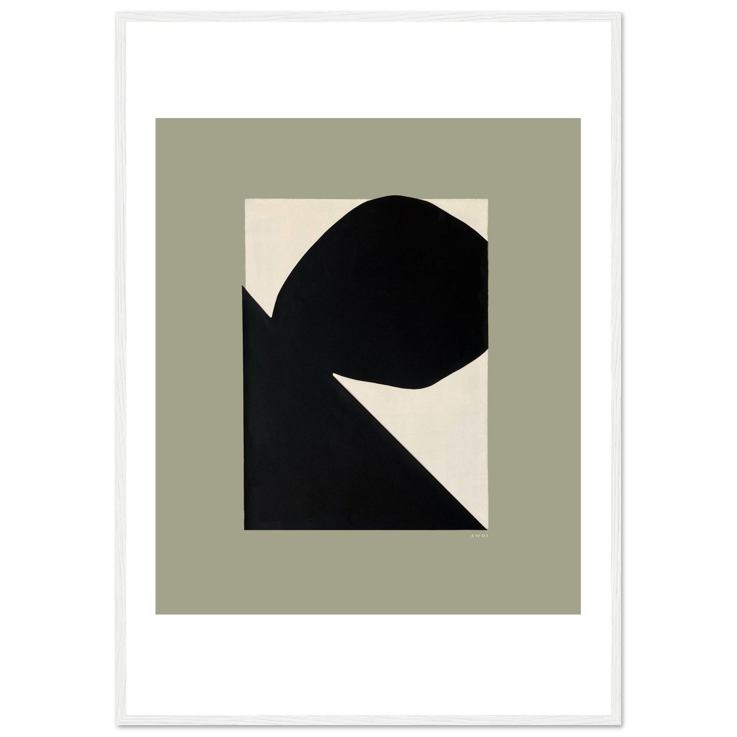 Abstract Cliff With Rock: Abstract Landscape , Framed Art Print - Creations Awol