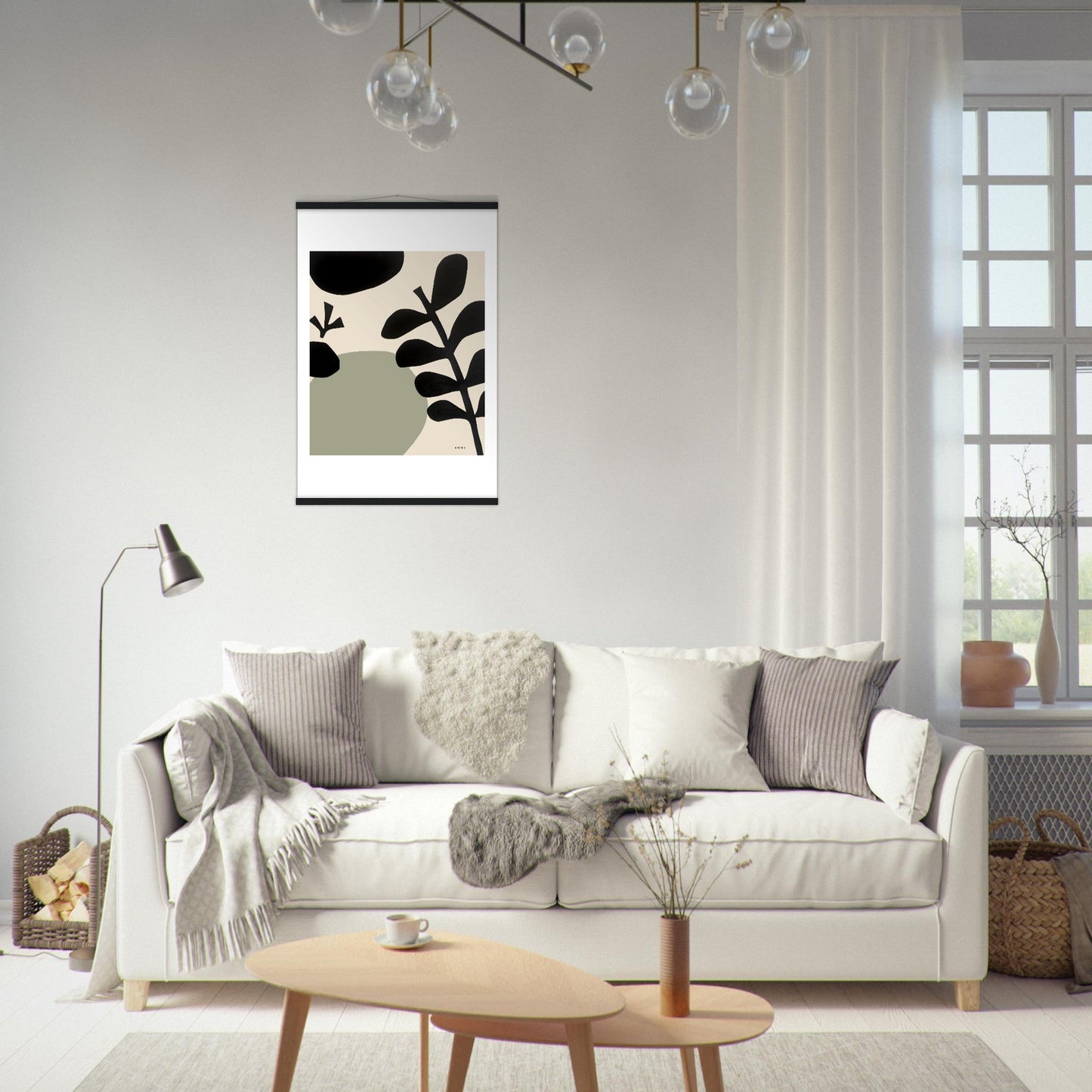 Abstract Garden Art: Poster With Hanger - Creations Awol