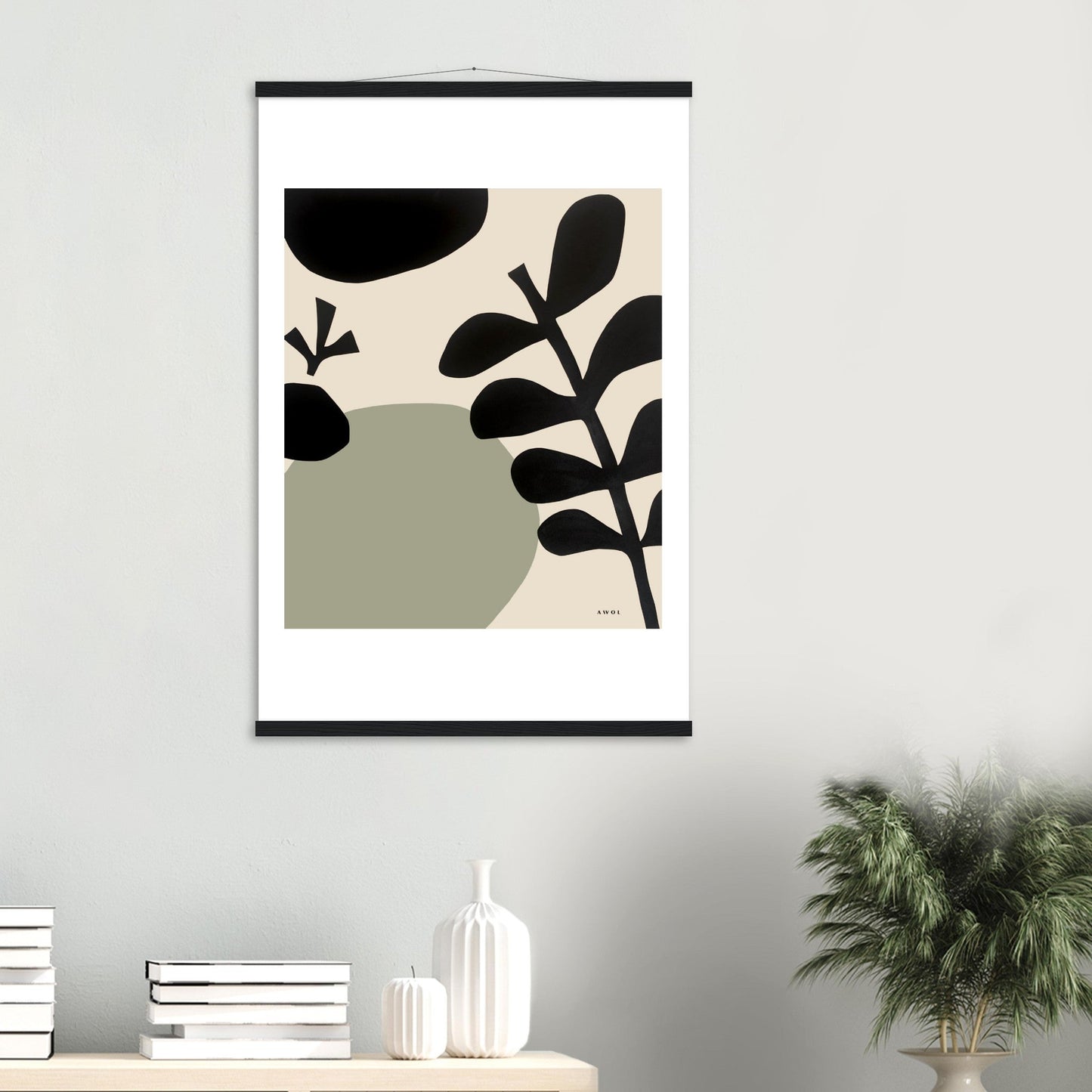 Abstract Garden Art: Poster With Hanger - Creations Awol