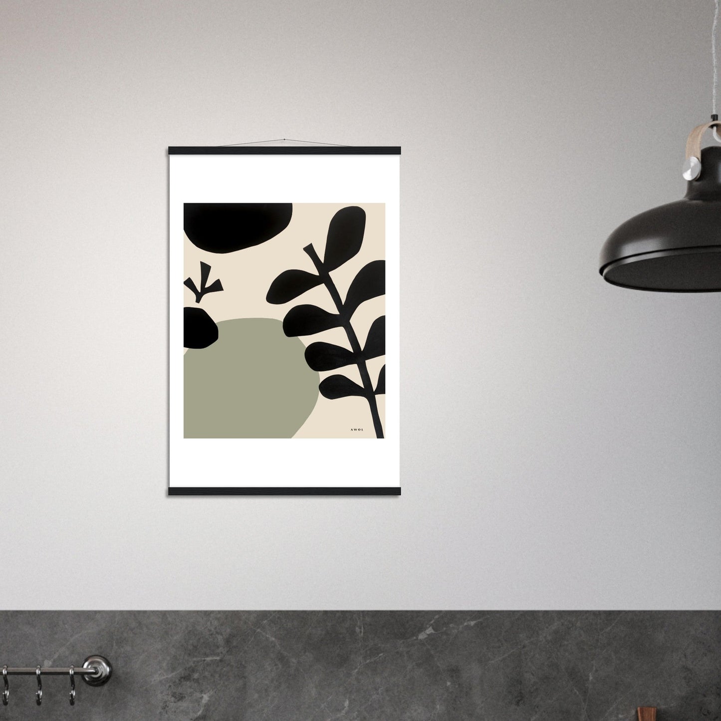 Abstract Garden Art: Poster With Hanger - Creations Awol