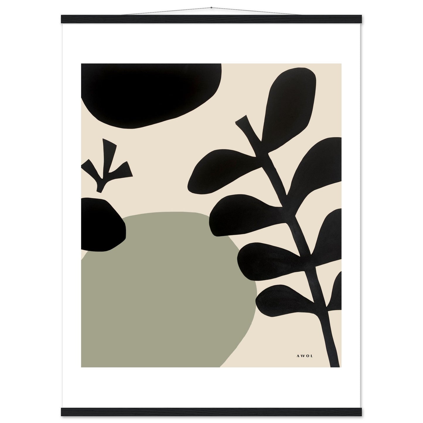 Abstract Garden Art: Poster With Hanger - Creations Awol