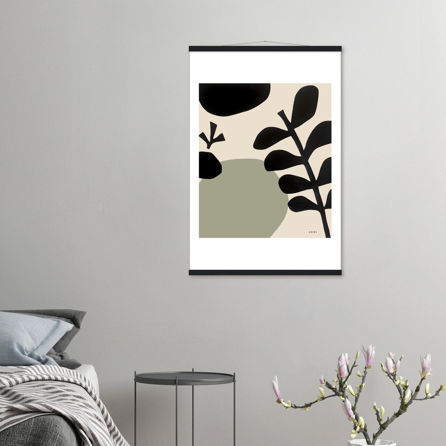 Abstract Garden Art: Poster With Hanger - Creations Awol